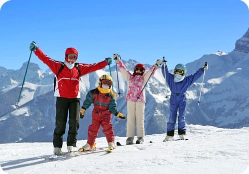 Vacances au ski réussies pour toute la famille