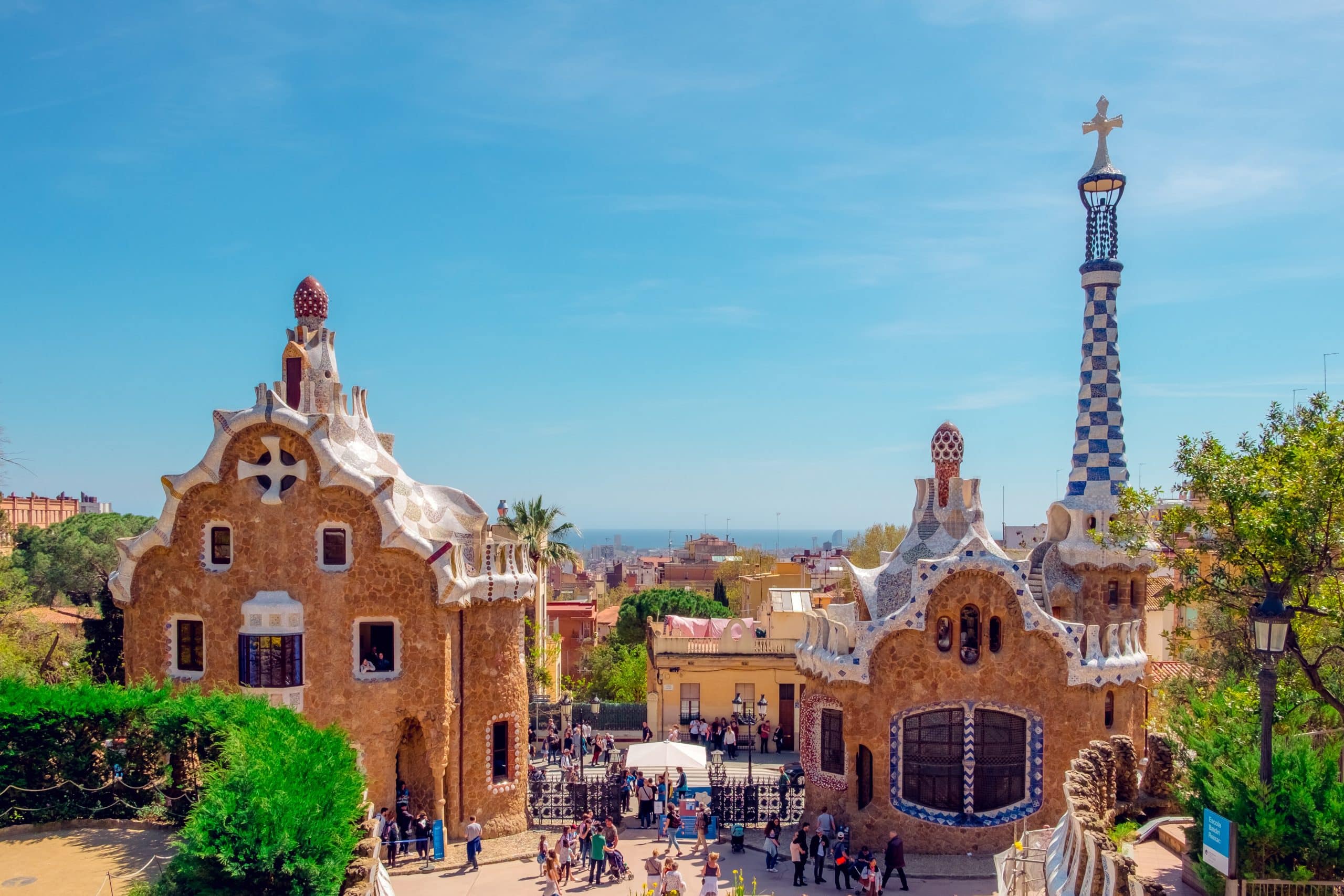 Vue du Parc Guell à Barcelone