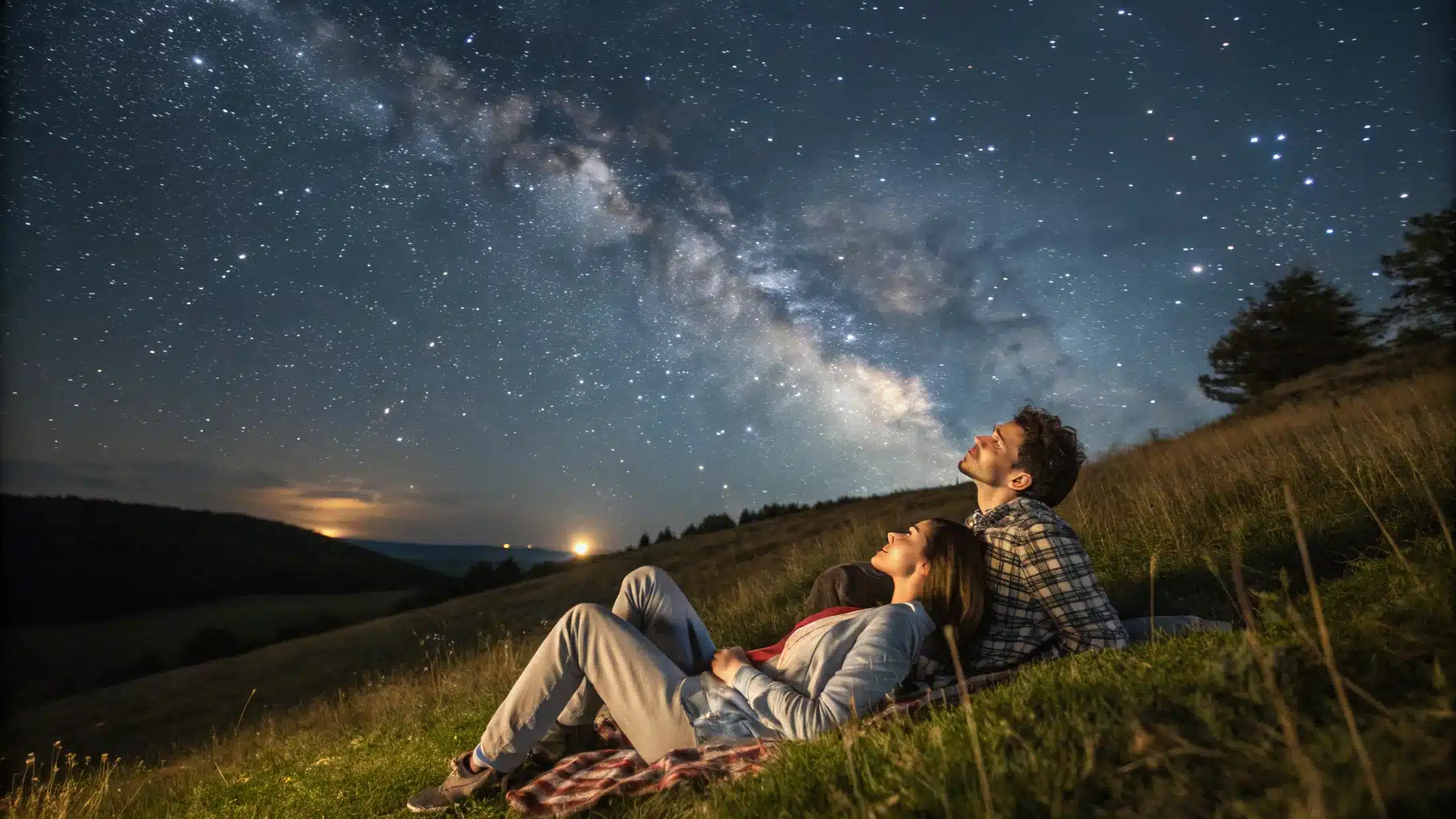 observation étoiles couple